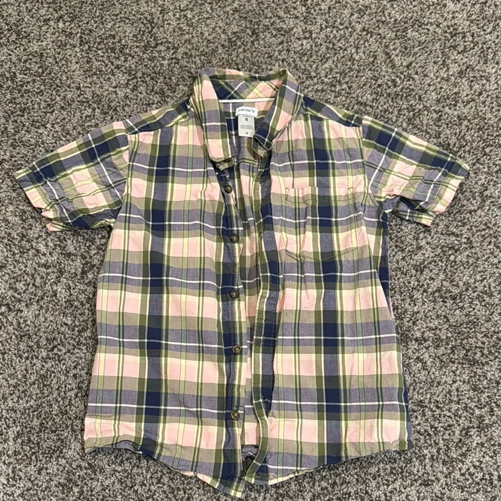 Carter’s Boys Plaid Shirt size 8